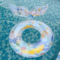 Rooxin Inflatable Swim Ring Tube Child Adult Swimming Ring Pool Float For Kid Baby Swimming Circle Beach Water Play Equipment