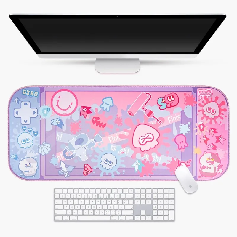 In Stock Splatoon Table Mat Spraying Mouse Pad Handle Office Home Can Be Used for Girls Favourite Super Cute