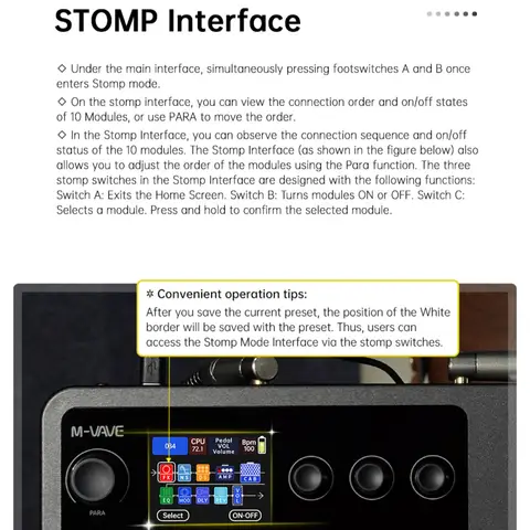 M-VAVE MK-20 मल्टी-इफेक्ट्स प्रोसेसर गिटार और बेस के लिए ड्रम मशीन, ट्यूनर, लूपर, एम्प सिम्युलेटर, USB ऑडियो इंटरफ़ेस के साथ 10 best sales क्यूवेव बास - №7