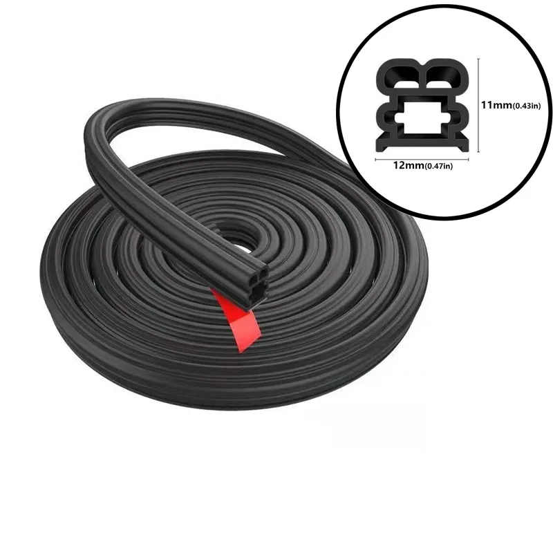 

Car Door Trunk Hood Thickened strip universal dust and noise reduction sealing strip Car Door Seals Double-Layer rubber strip