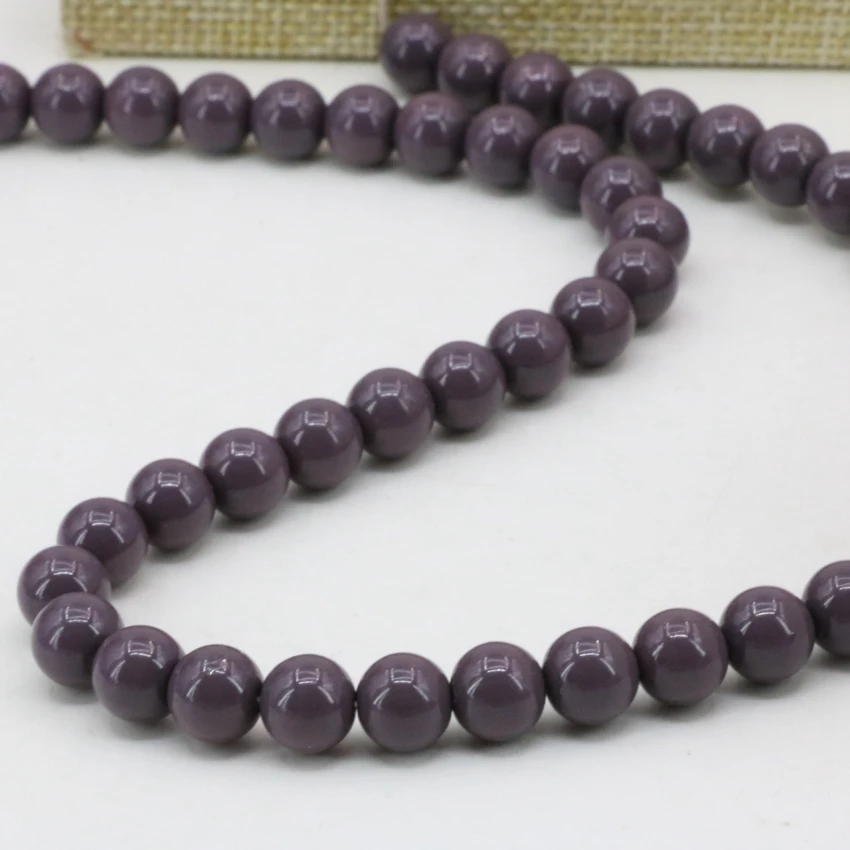 15 colors 8mm round bak paint glass loose beads fit diy necklace/bracelet for women accessories spacers jewelry 15inch B3248