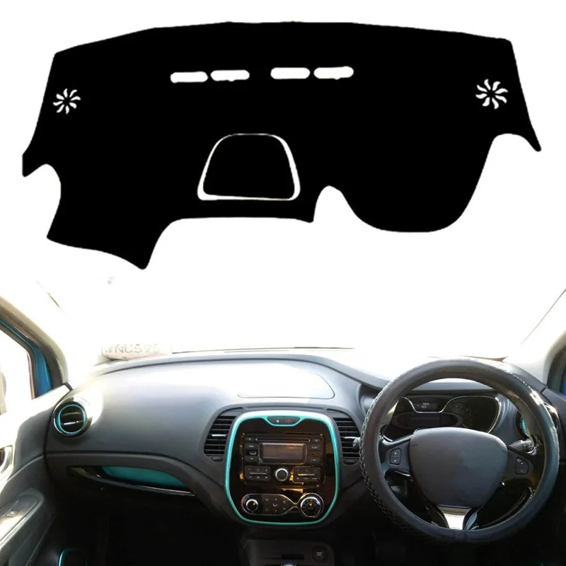 Car Dashboard Cover Mat Pad Sunshade Carpet For Renault Captur Kaptur 2013 2014 2015 2016 2017 2018 2019 Samsung QM3 Accessories