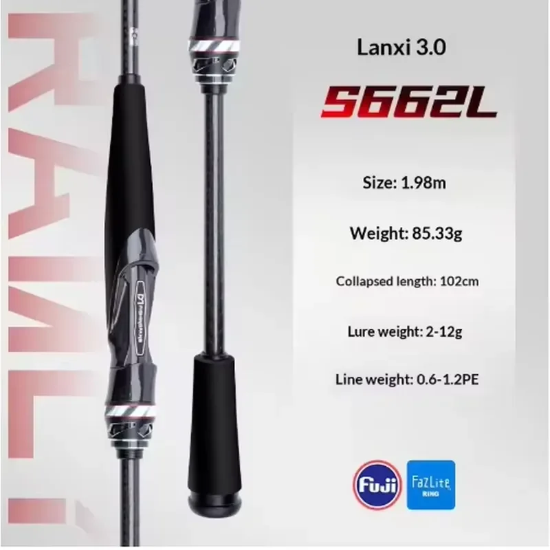 Diaomi Telescopic Carbon Fiber FAST Action Ultra-Light Deep Sea Rod Super Load Factory for Offshore Boat Fishing Salmon Sea