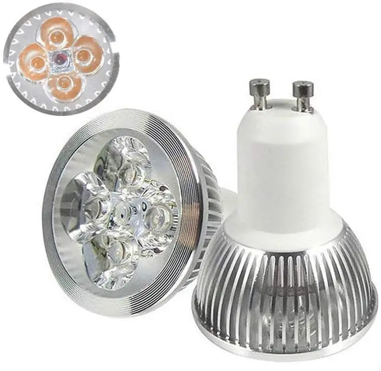 4W GU10 LED Bulbs Dimmable Spot Light Bulb Recessed Lighting 220V 30 Degree Beam Angle 40W Halogen Bulbs Equivalent 400LM 6000K