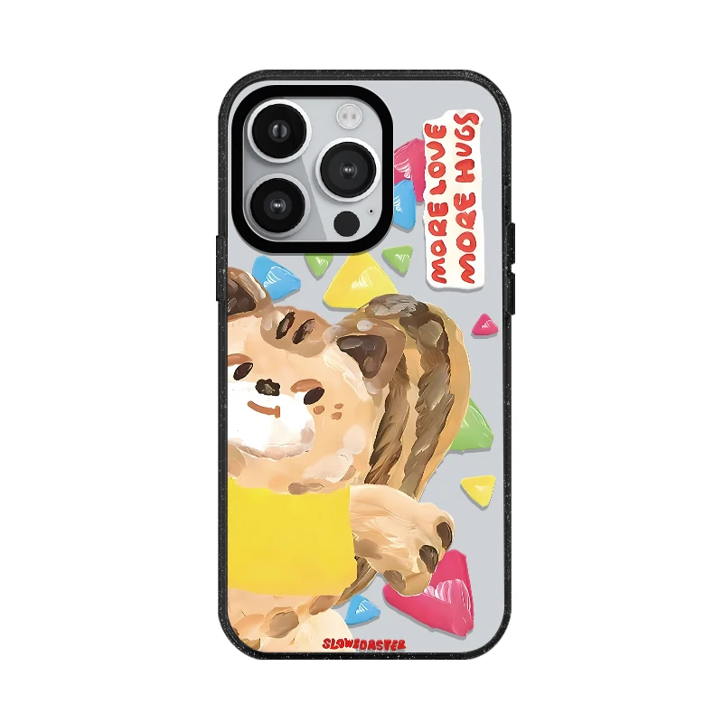 Corea Cartoon Graffiti Cat Dog custodia in acrilico per telefono con MagSafe per iPhone 16 15 14 13 12 Pro Max Cover posteriore antiurto antigoccia