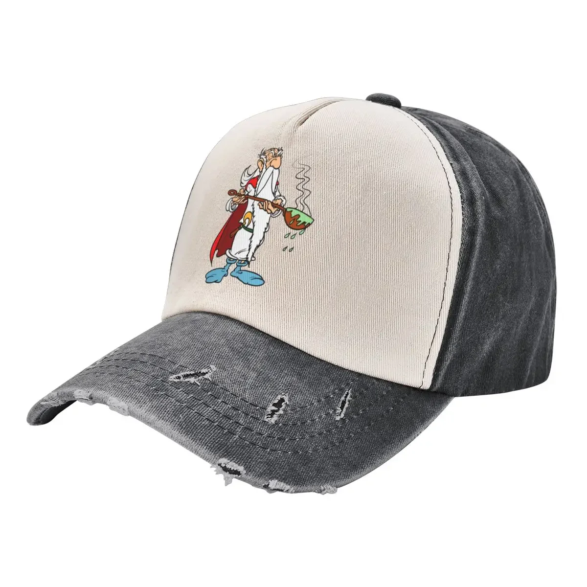 Fashion Asterix And Obelix Anime Cartoon Baseball Cap Unisex Distressed  Headwear Outdoor Summer Adjustable Fit Caps Hat