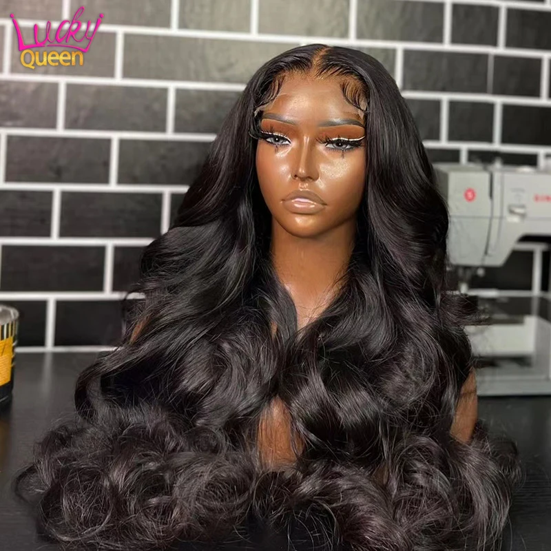 Ombre Grey Frontal Human Hair Wig Dark Root Body Wave Lace Front Wig For Women Ponytail Hair Pre Plucked 13X4 13X6 Frontal Wig