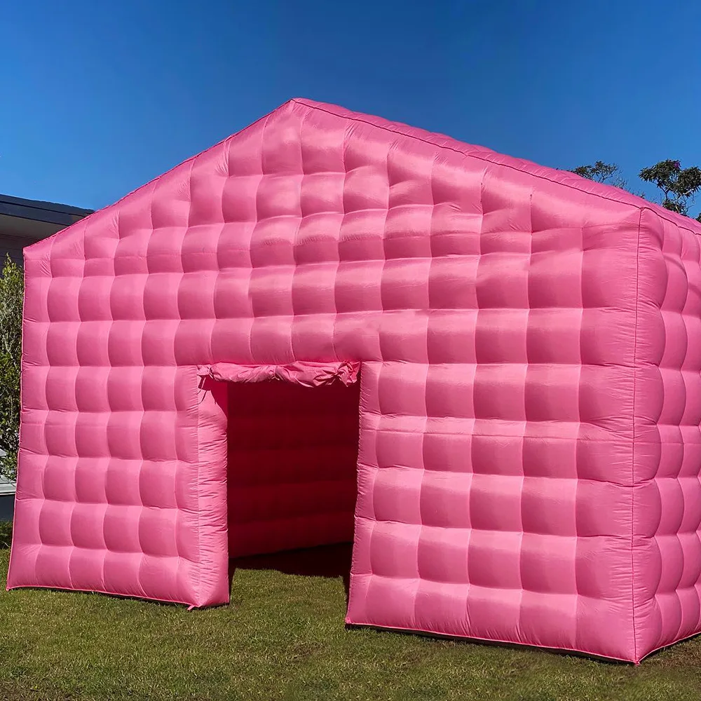 Custom Large Inflatable PVC Ice House for Outdoor Events Weatherproof Inflatable Igloo with LED Lights for Advertising Promotion