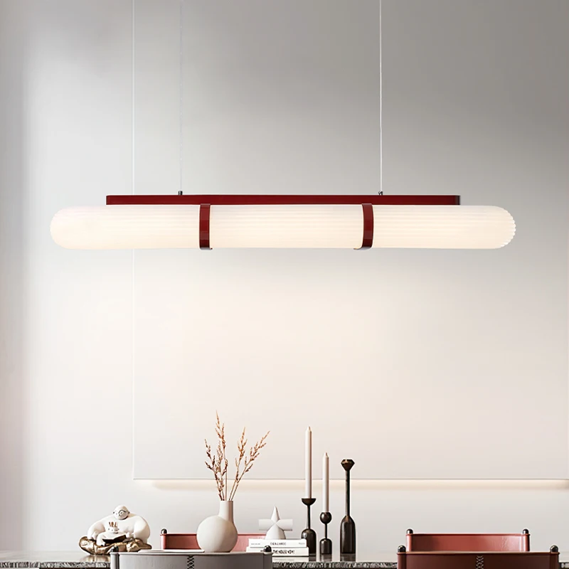 Minimalist Design LED Lights Modern Long Acrylic Ceiling Chandelier For Dining Room Kitchen Bar Luxury Home Interior Decoration
