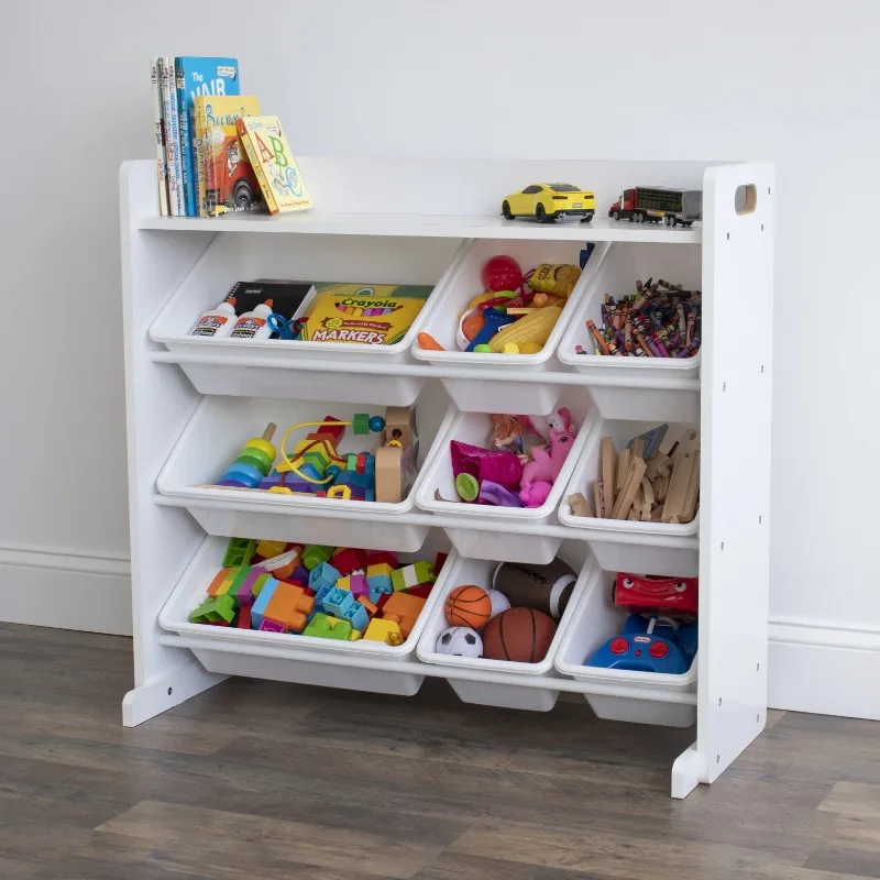 

Toy Storage Organizer with Shelf and 9 Storage Bins storage box storage boxes