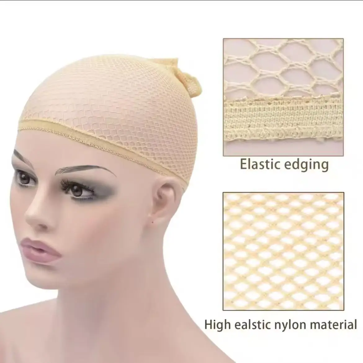 Siatka na włosy z nylonu, nowa, rozciągliwa, elastyczna, modna siatka do robienia peruk dla kobiet, narzędzia do tworzenia peruk.