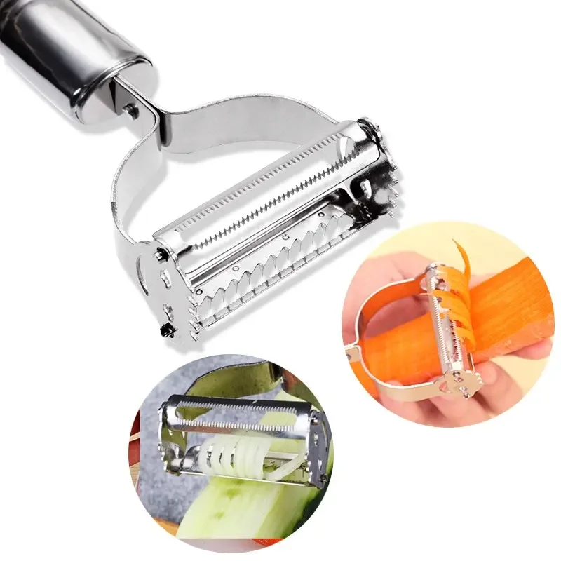 High Quality Stainless Steel Peeler Vegetables Fruit Peeler Vegetable Slicer Potato Cucumber Carrot Grater Julienne