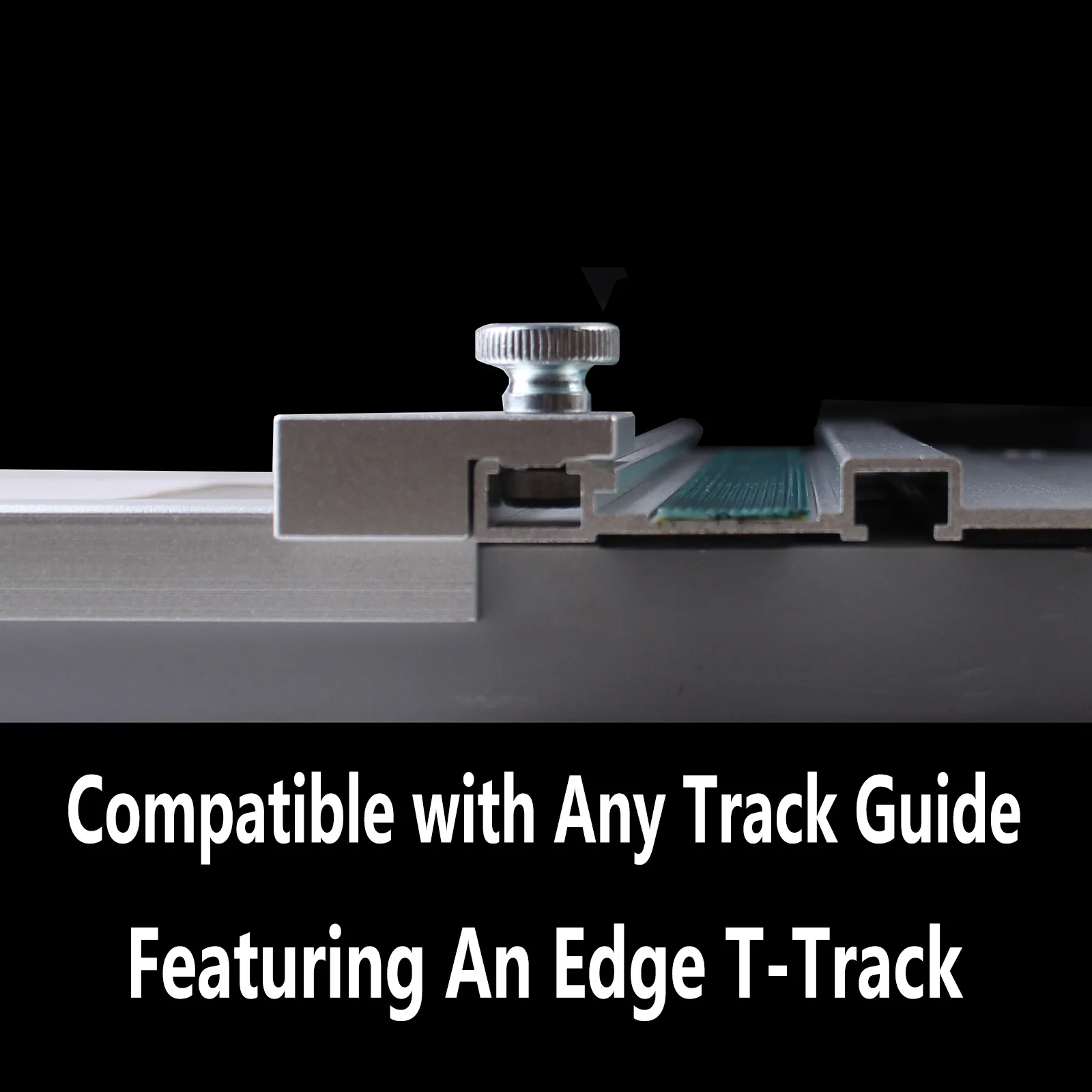 1Pc Track Saw Guide Rail Square 90° Right Angle Aluminum Alloy Quick Positive Angle Stop, Woodworking Workbench Tool