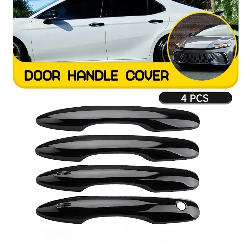 4pcs Car Exterior Door Handle Cover Trim Door Bowl Cover For Toyota Camry Corolla Avalon 2018-2026 Exterior Car Accessories