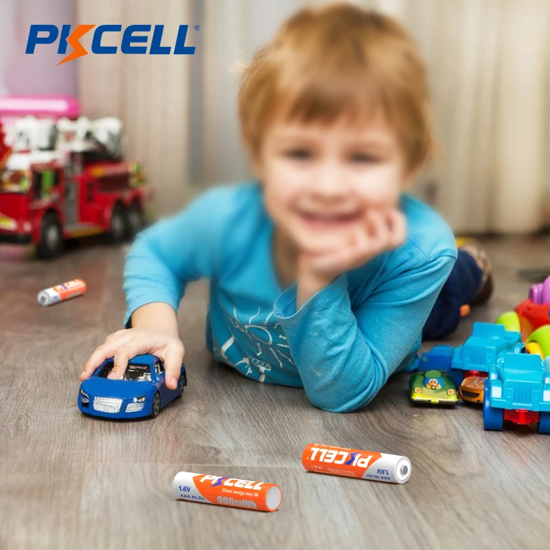 8 قطعة PKCELL 1.6 فولت AAA بطارية NIZN AAA بطاريات قابلة للشحن Ni-Zn 900mWh مع 2 قطعة AA/AAA بطارية عقد صندوق للعب كاميرا