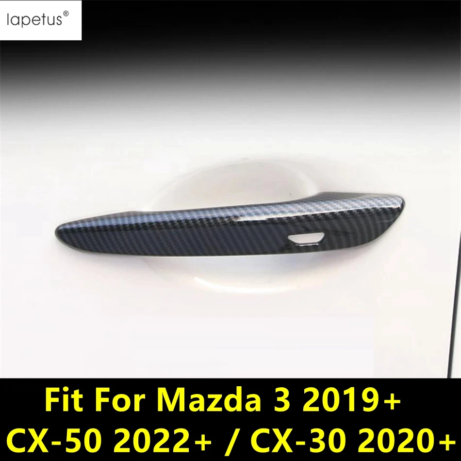 

Side Door Handle Decoration Cover Trim For Mazda 3 2019 -2023 / CX-50 2022 2023 / CX-30 2020 - 2024 ABS Carbon Fiber Accessories