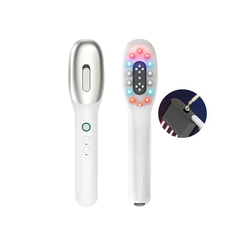 Red Light Ems Women's Comb Oil Scalp Electric Comb Massager With Oil Dispenser For Dry Split Ends