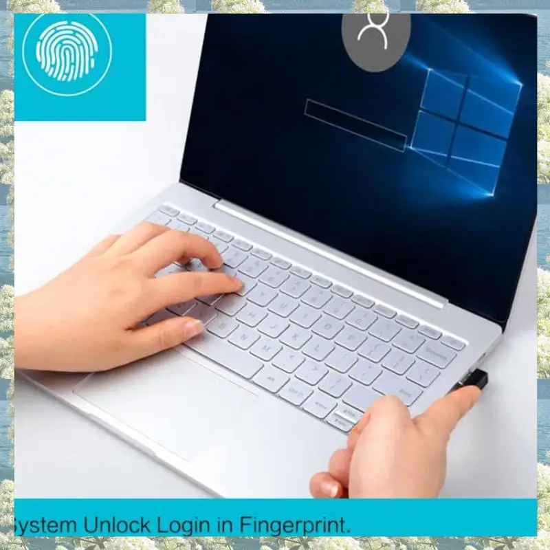 New-Windows Fingerprint Reader For Win10/11, Type C/USB C, 360° Biometric Touch, Fast Safe Sign-In With Encrypt Documents, Durab