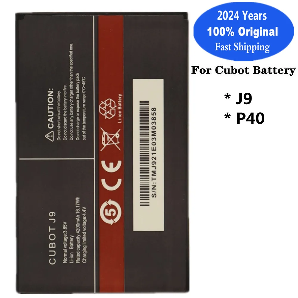 2024 Years 100% Original Battery For Cubot J9 / Cubot P40 P50 Mobile Phone Battery 4200mAh High Capacity Replacement Batteries