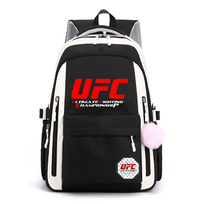UFC MMA Combat Backpack Men Women Boxing Sports Fan Large Capacity Book Bag Schoolbag Gym Training Rucksack