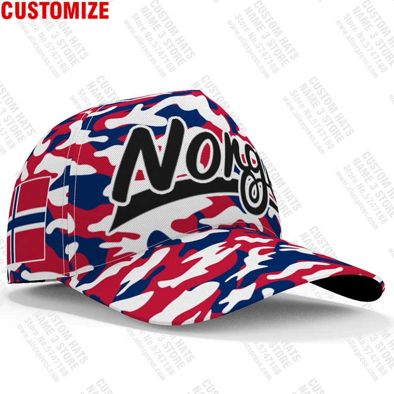 Norway Baseball Caps Free 3d Custom Made Name Team Logo Aw Hats Nor Country Travel Norge Norwegian Nation Kingdom Flags Headgear