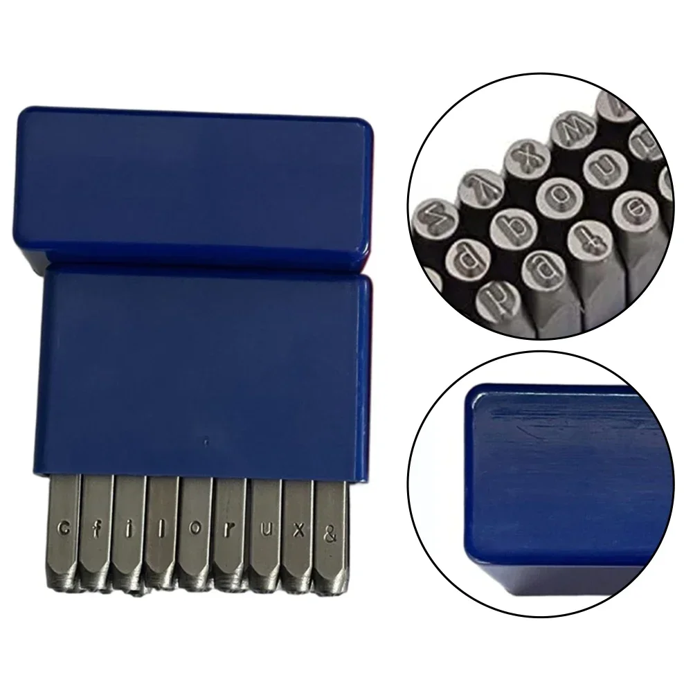 27pcs Heavy Duty Steel Stamping Kit for Metal Marking and Jewelry Crafting Includes Letters Numbers and Symbol