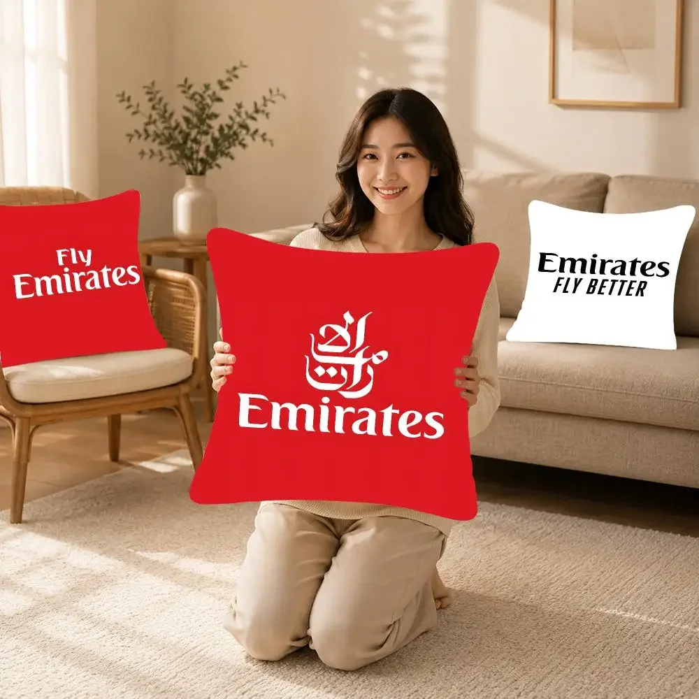 Airline Travel Cathay Pacific Cushion Cover Bedroom bed reading backrest cushion Festive plush holiday Soft plush throw