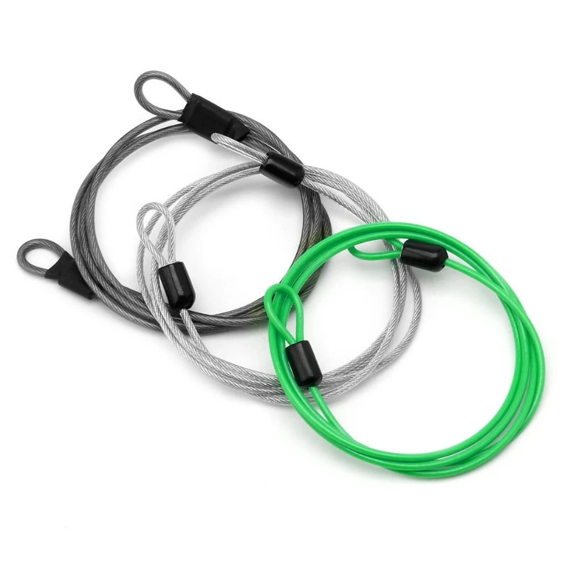 AliExpress New arrival 100cm 2mm Cycling Security Loop Cable Lock Bikes Scooter Guard U-Lock Hot Sale F20