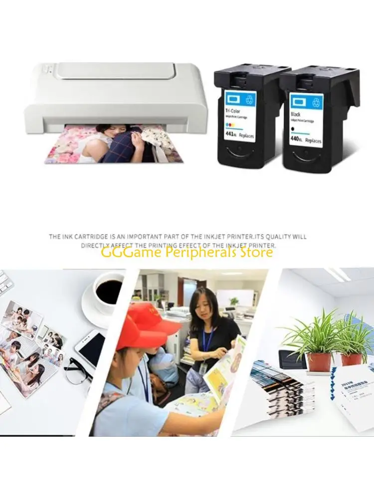 

U55B PG440 CL441 Черный и цветной картридж, восстановленный для принтера 440XL 441XL 4280 MX438 518 378 MX438