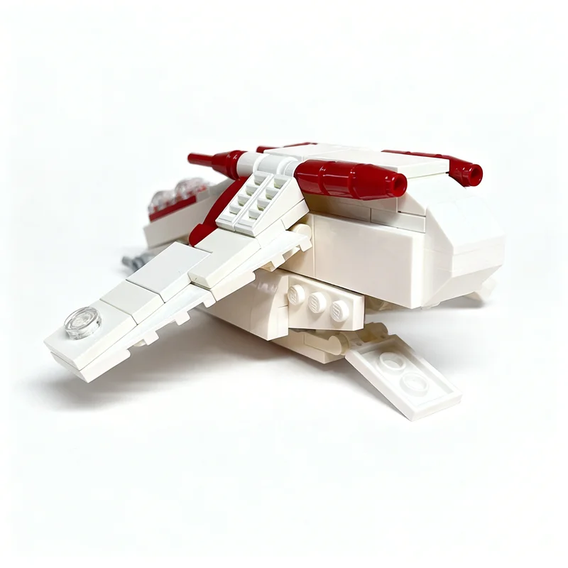 140 pièces MOC Republic Gunship 1 Star Battle Model Building Blocks Cadeau de Noël Construction DIY Jouet Idée d'éducation créative