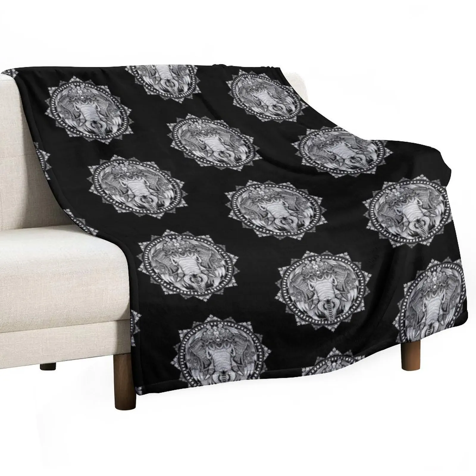 

Elephant Medallion Throw Blanket halloween blankets ands Blankets For Sofas Bed Blankets