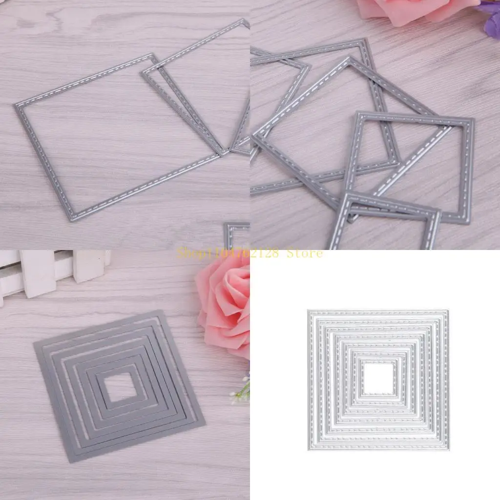 

Squares Cutting Dies Stencil Scrapbook Tool Album Paper Card Embossing Decor best sale