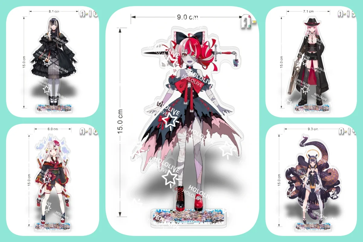 

Anime Acrylic Figure Stand Model Desk Decor Ornament Cartoon Darknesss Hololive Inugami Korone Keychain Fans Gift