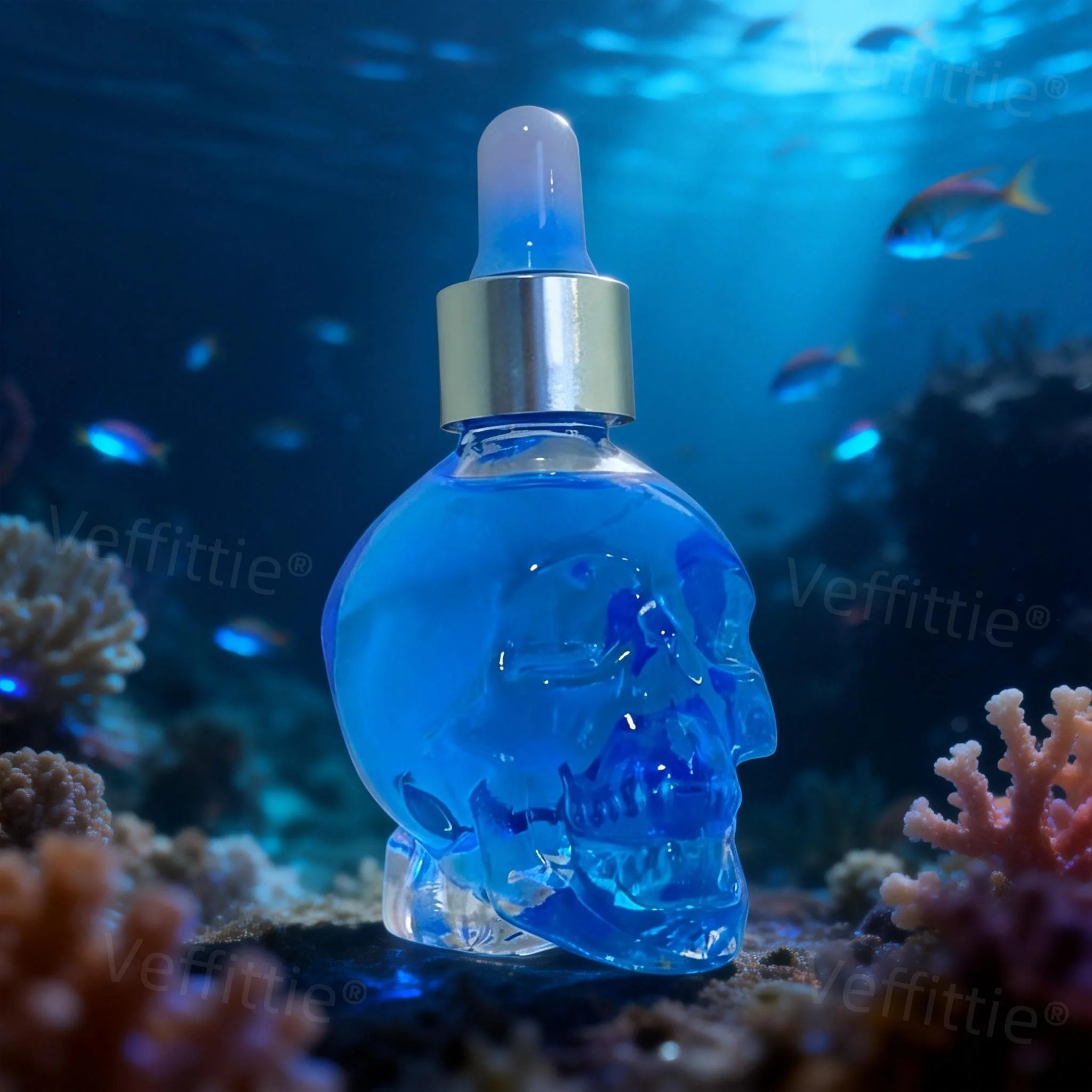 

Coastal Woody Skull Parfum 1.01oz, Oriental Citrus Notes, Beach Getaway Aroma, Vacation Wear, All Day Fresh for Relaxed Users