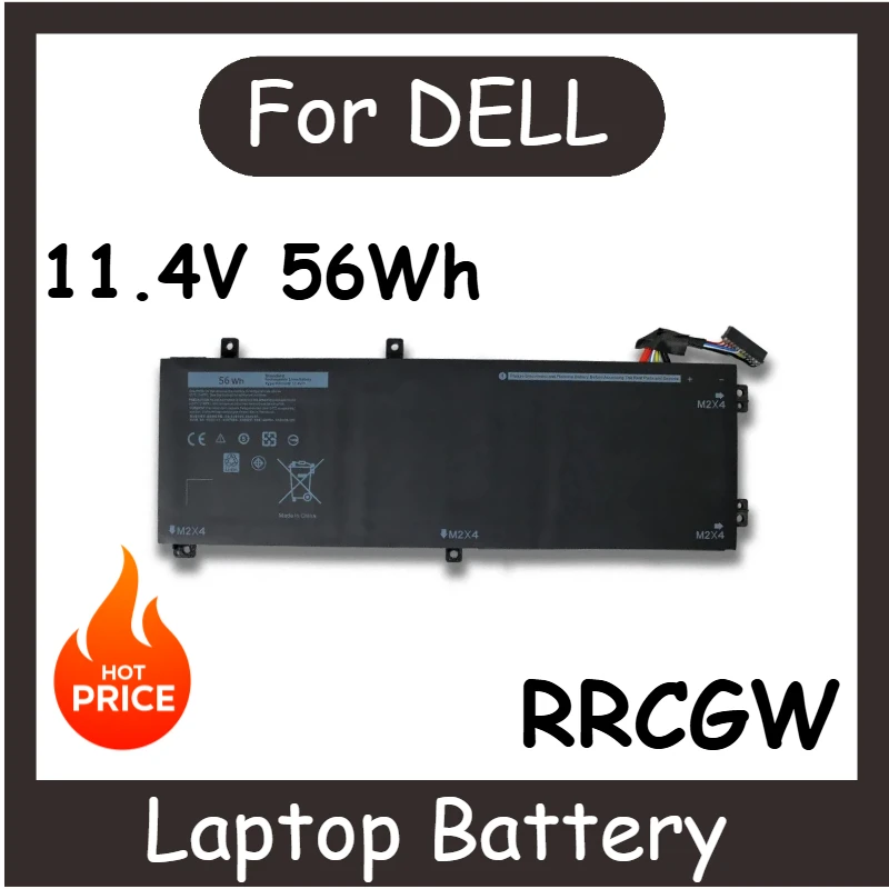 

RRCGW Laptop Battery 11.4V 56Wh for DELL Precision 15 5520 5540XPS 15 9550 9570 Series Replacement Battery New High Quality
