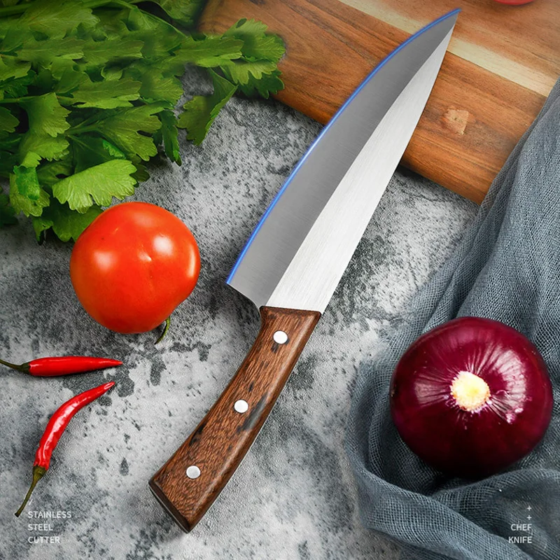 7 Inch Chef Knife Kitchen Knife Stainless Steel Knife Japanese Sushi Knife Cooking KnifeTwosun Chef KnifeSalmon Sashimi Knife