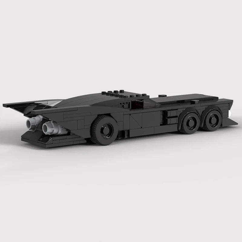 MOC-122237 Black Batmobile Boy Puzzle Building Blocks Birthday Gift Toy Classic Movie Car DIY Assembly Set