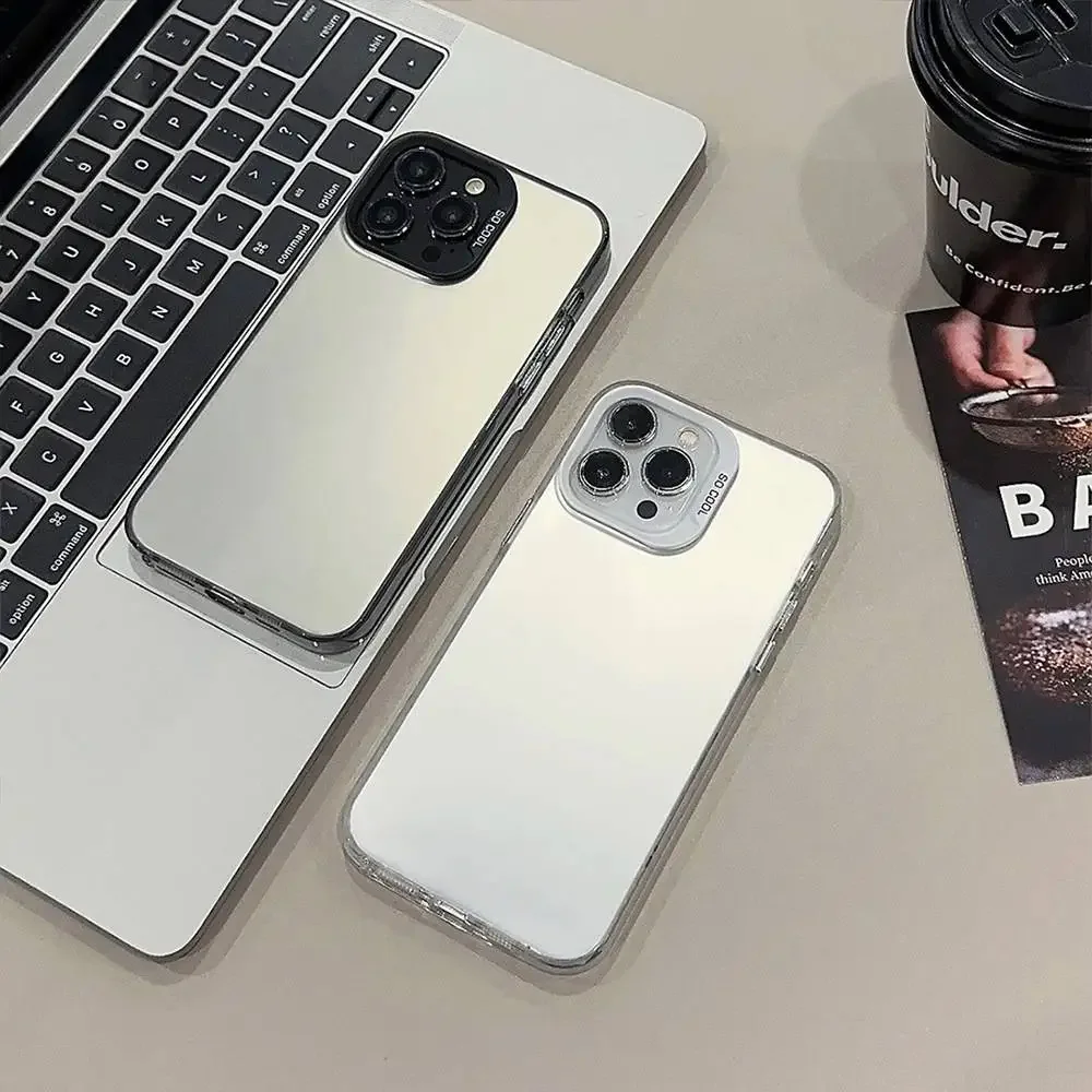 Gotische Stijl Zwarte Lip Telefoon Case Telefoon Case Voor Apple 11 12 13 14 15 16 Pro max Plus Bescherm Plating Telefoon case