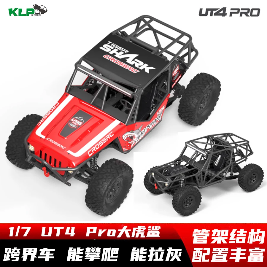 -Crossrc 2024 1/7 Ut4 Pro Great Tiger Shark wspinaczka transgraniczny mechanizm różnicowy zmiany biegów zdalnie sterowany pojazd terenowy