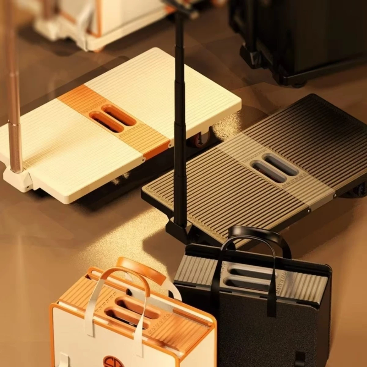 

New Foldable Camping Handbag Cart Flat Car Cart for Camp Shopping Express Delivery Outdoor Folding Wagon Camping Home Shopping