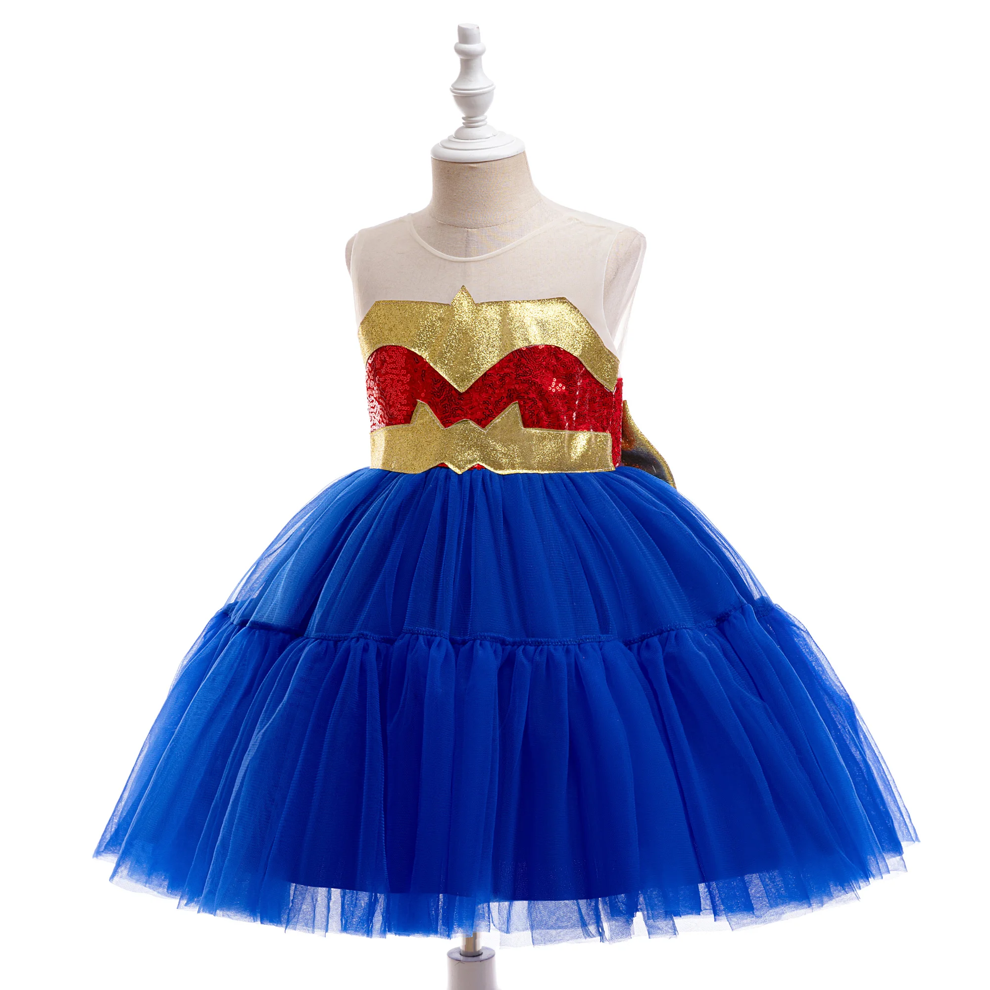 SuperHero Girl Party Dress Barbie Pink Wonder Carnival Halloween Costume Cosplay Dawn Of Justice Birthday Dresses Christmas Gown