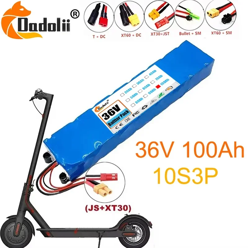 

100% brand new M365 original 36V battery 30Ah Kick 10S3P 18650 battery pack Scooter battery BMS board free shipping