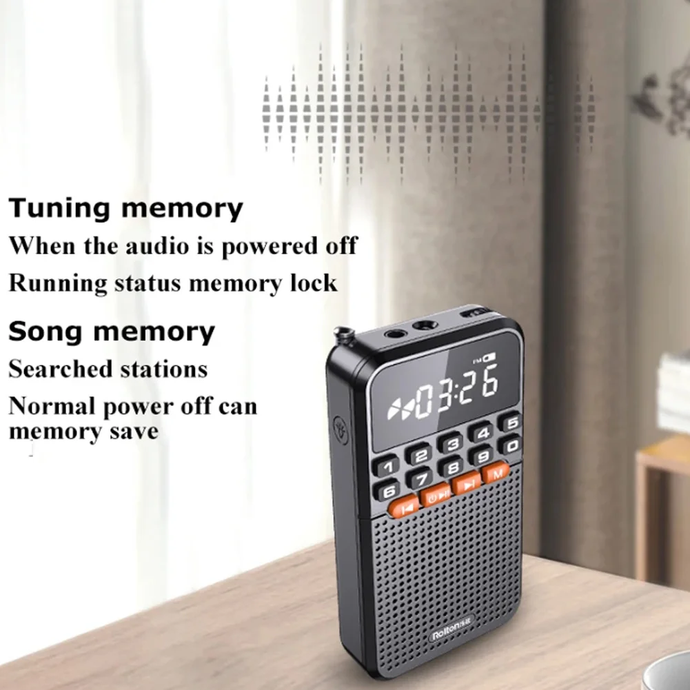 T1 Portable FM Radio Easy Adjustment Pocket Radio Longest Lasting Retro Radio With Telescopic Antenna For Elder Home Running