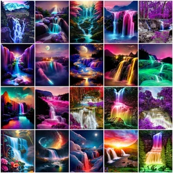 EverShine DIY Hobby Diamond Painting Waterfall Mountain Cross Stitch Embroidery Landscape New Arrival Mosaic Colorful Wall Decor