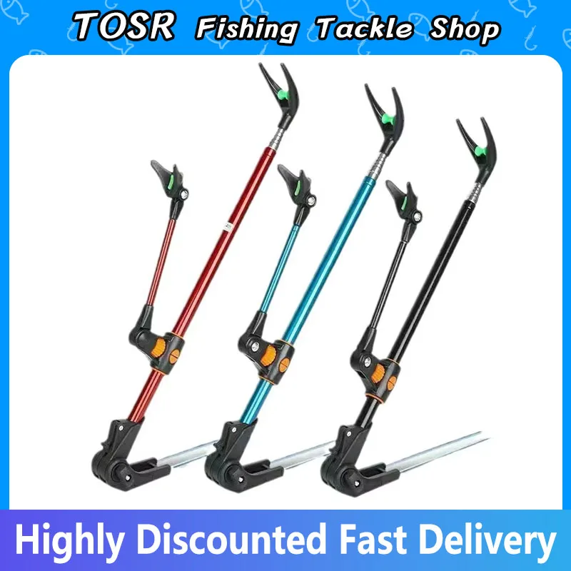 سميكة تلسكوبي الصيد رود قوس الصيد رود ثنائي الغرض قوس الصيد رود حامل 1.7 متر/2.1 متر/2.4 متر جديد الفولاذ المقاوم للصدأ