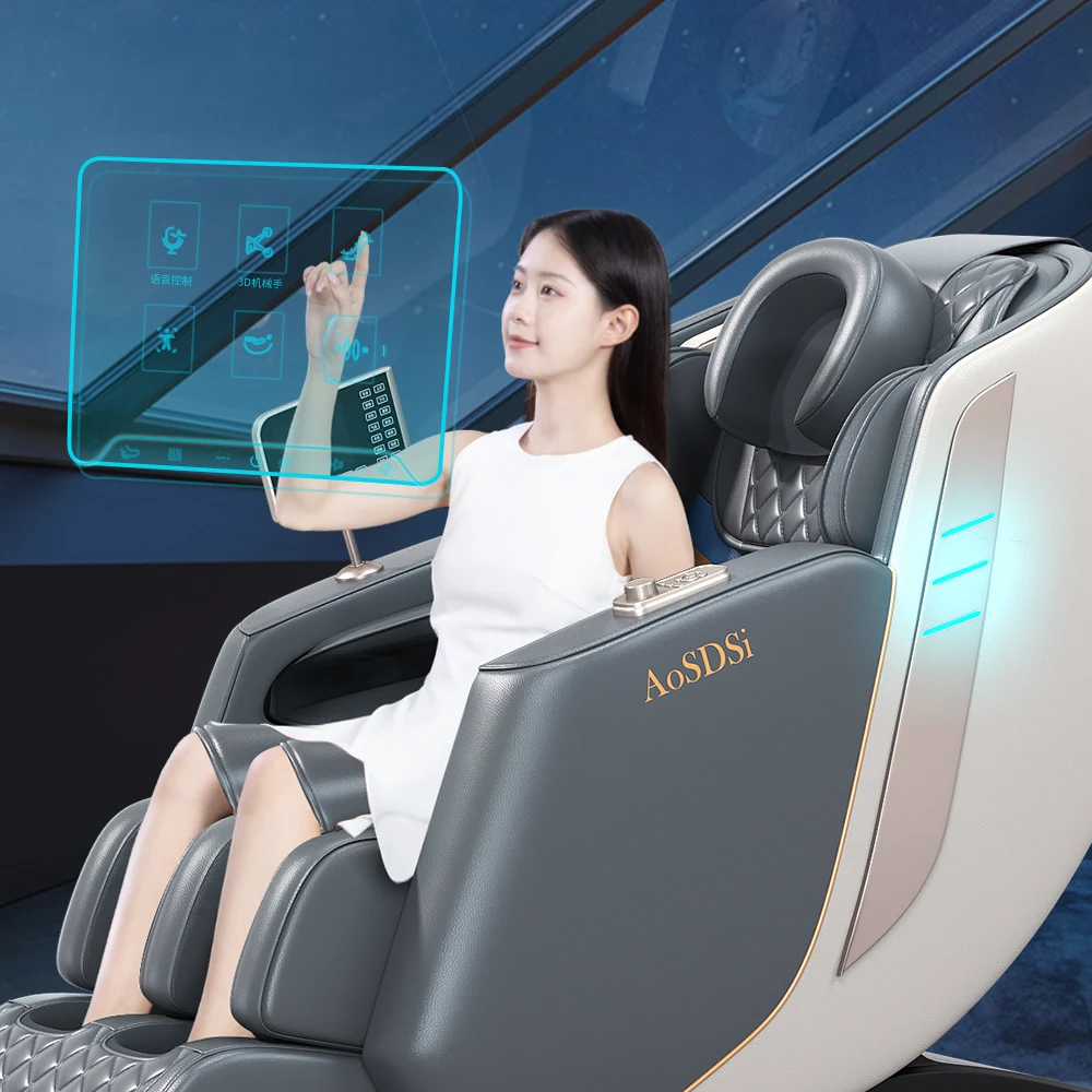 2024 Luxury Electric Massage Chair Full Body 4d Zero Gravity Bluetooth Music Body care chair Heating Massage Chair