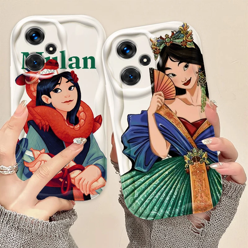 

Disney Mulan Art For Xiaomi Redmi Note 13 12 12S 11S 11 10 9 8 10A 9C 9T Pro Plus 5G Wave Oil Back Phone Case
