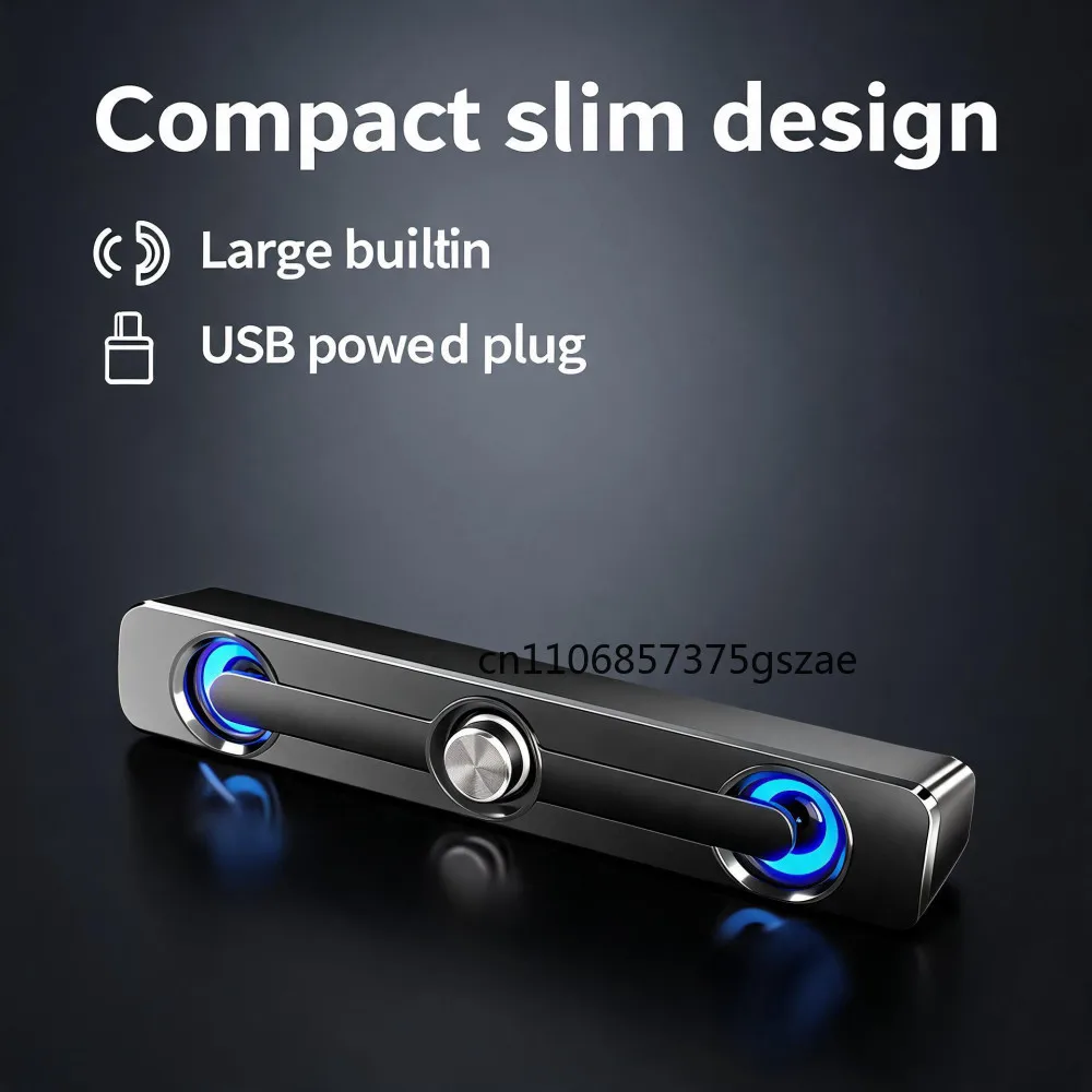 Sound Bar Bluetooth USB Wired Speakers Bar Stereo Speaker For Projector PC Laptop Phone Computer 3.5mm Aux Speaker