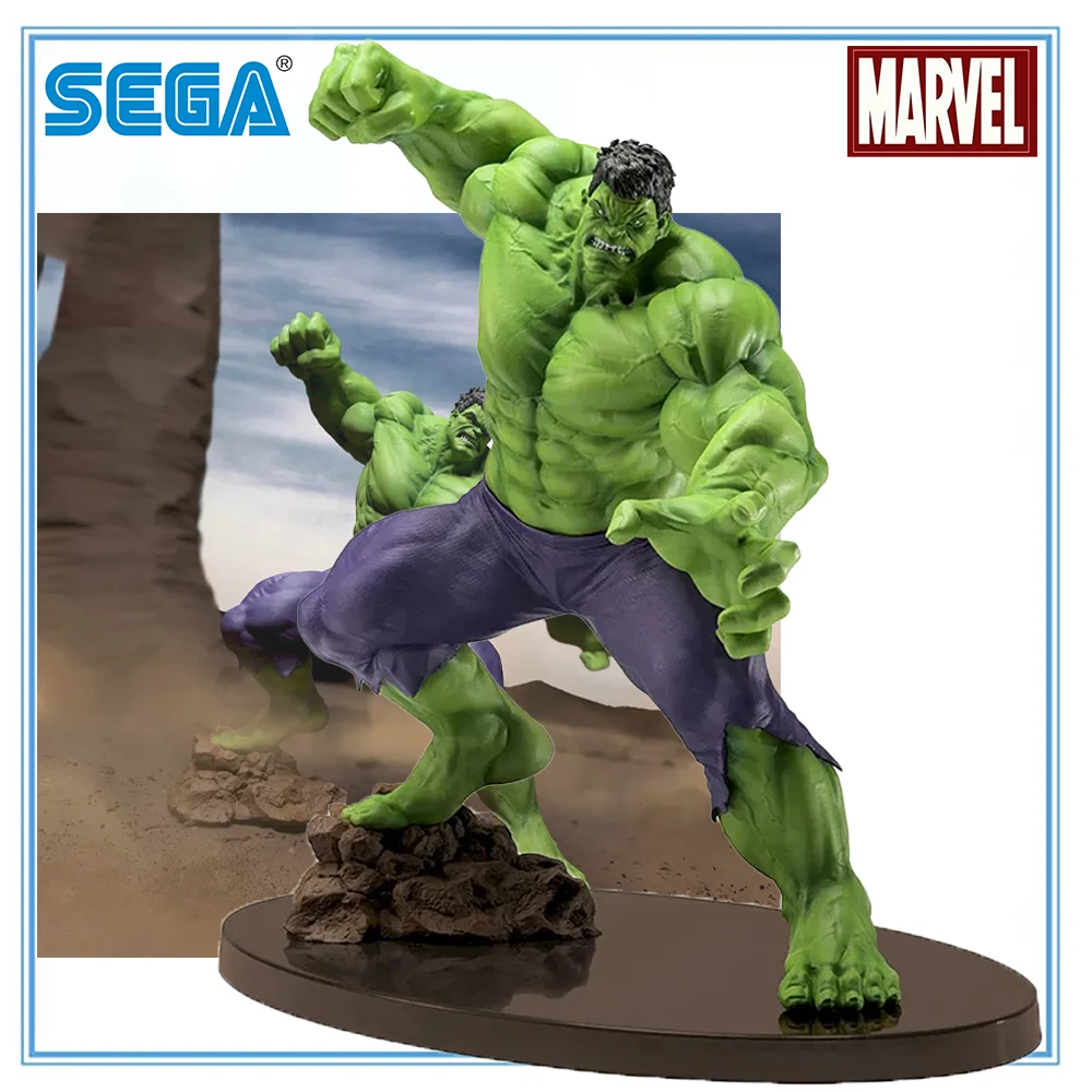 

100% оригинал в наличии SEGA Luminasta The Incredible Hulk Hulk Garage Kit Коллекция моделей игрушек Green Heroes