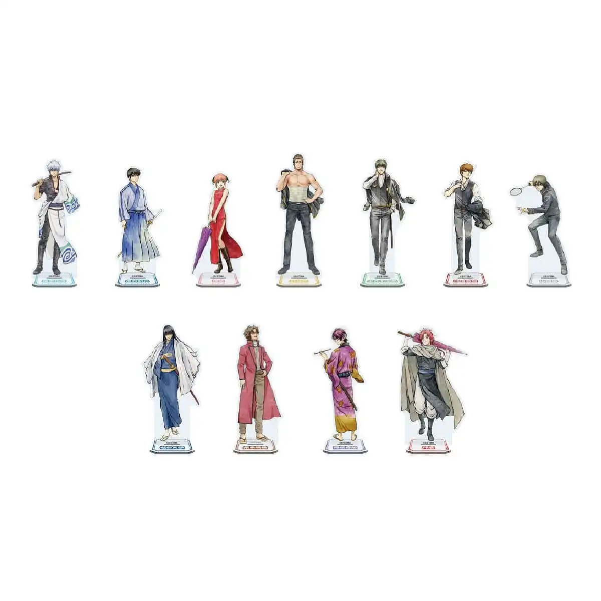 Game Okita Sougo Takasugi Shinsuke Acrylic Stand Doll Anime Sakata Gintoki Hijikata Toshirou Figure Model Plate Cosplay Toy Gift